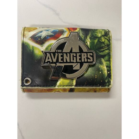 Marvel Mens Wallet Trifold Ironman,Thor Hulk Captain America Widow Hawkeye White - Picture 1 of 11